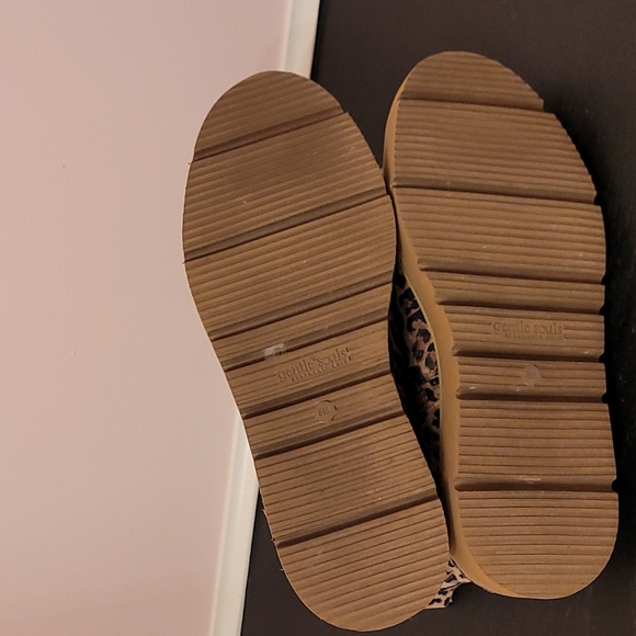 NWOB GENTLE SOULS leopard shearling boots - Picture 6 of 11